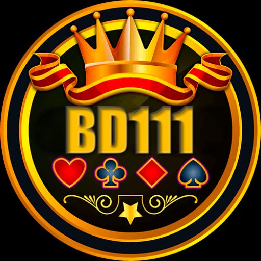 BD111 cartoon character with casino chips and a smartphone in Bangladesh